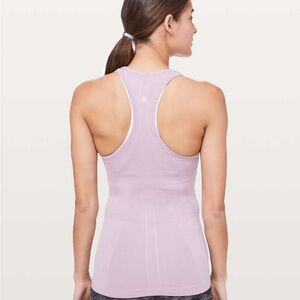 lululemon swiftly tech athletic Lavender racerback performance Tank Top